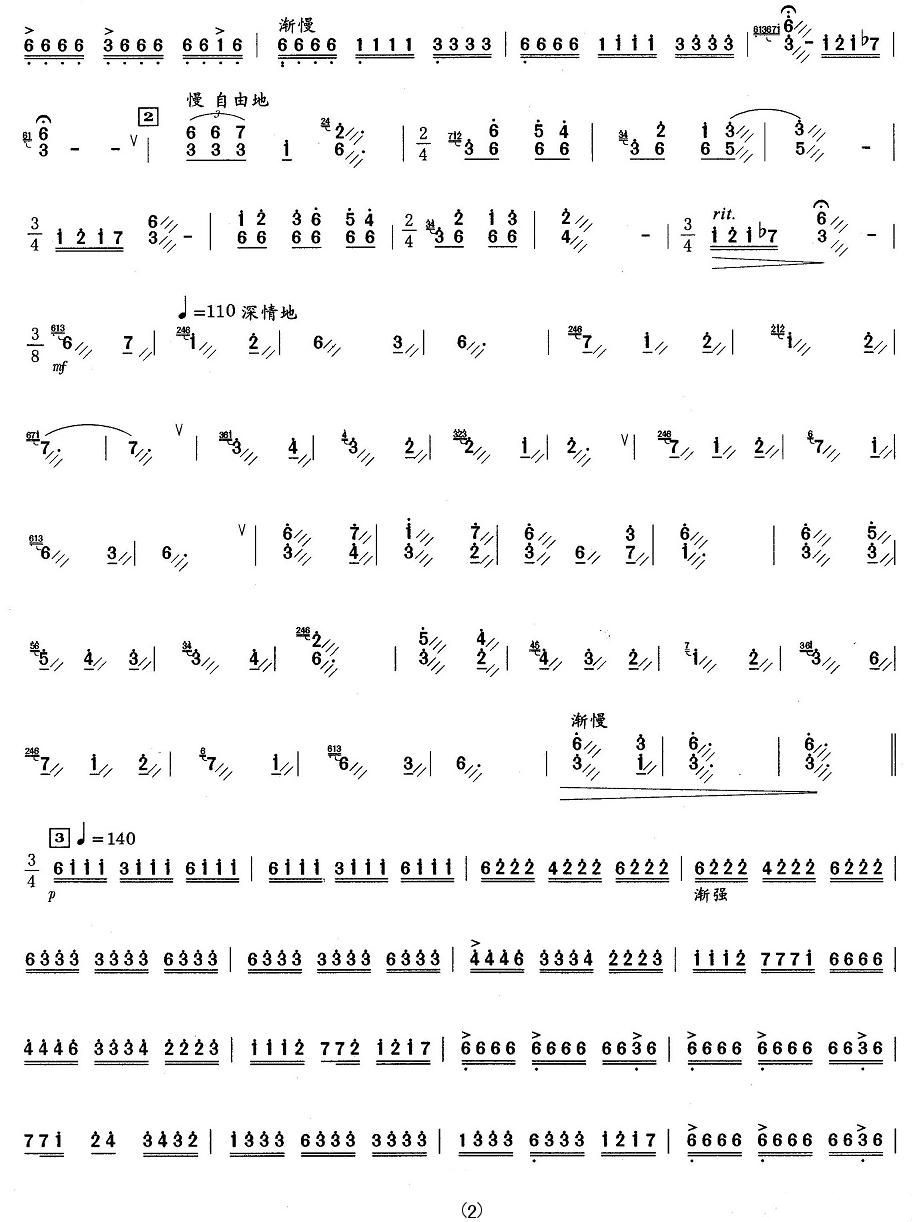 happy xinjiang（yangqin sheet music）