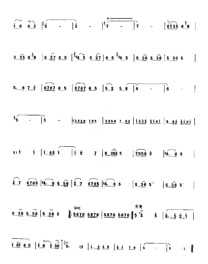 Western Henan 28th Board（suona sheet music）