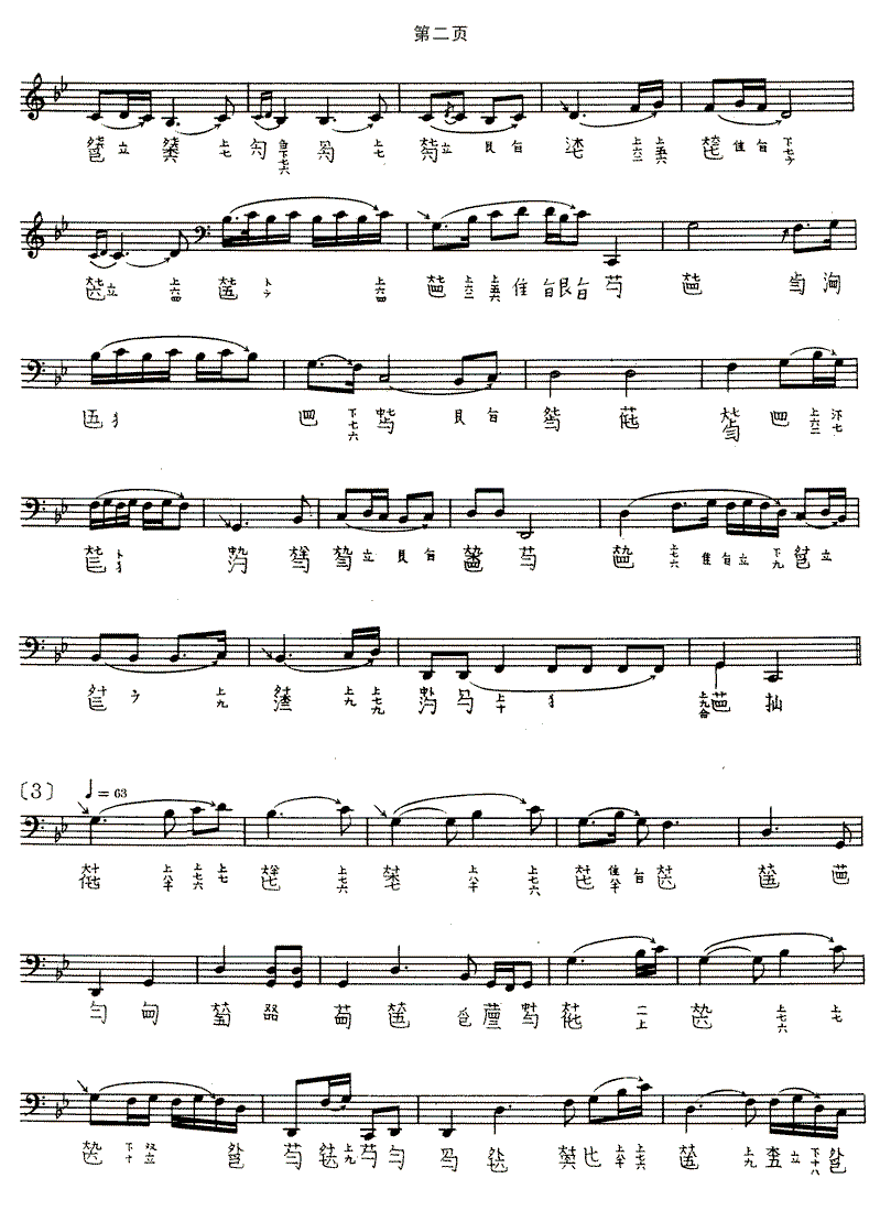 Xiaoxiang Shuiyun（guqin sheet music）