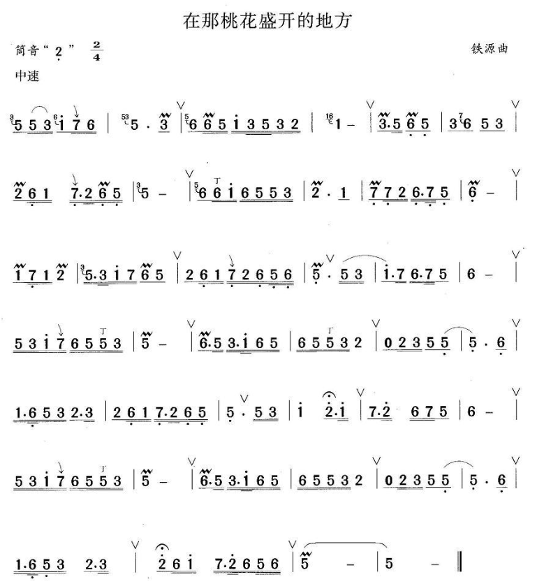 在那桃花盛开的地方