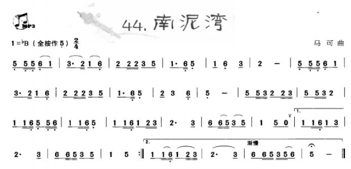 南泥湾（葫芦丝）