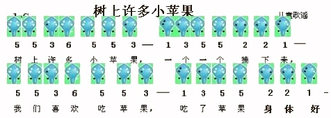 树上许多小苹果