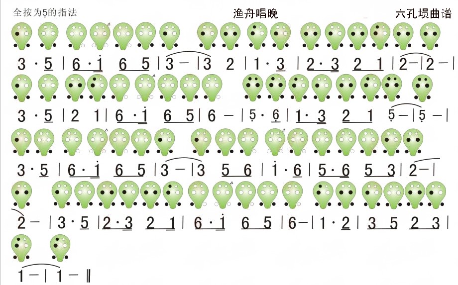 渔舟唱晚（埙）