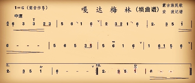 Gada Merlin (Xun)（xun sheet music）