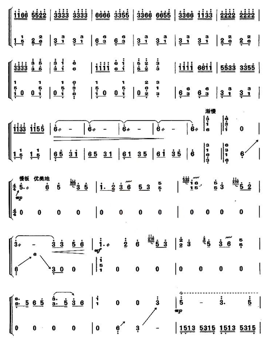 Galaxy Bibo（guzheng sheet music）