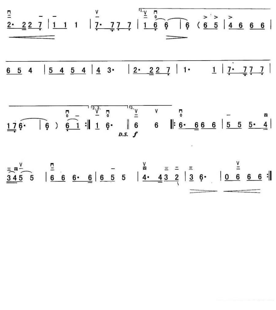 accompany you to the world（erhu sheet music）