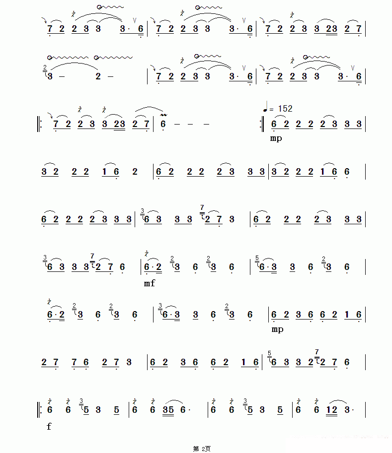 Dream Yelang（hulusi sheet music）