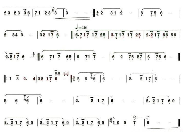 Indian ditty（hulusi sheet music）