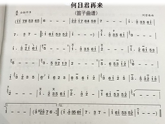 何日君再来（笛子）