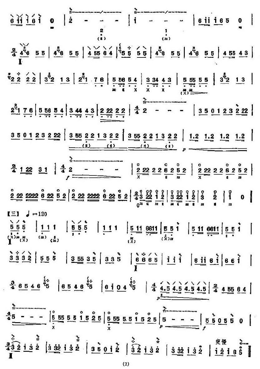 beautiful youth（pipa sheet music）