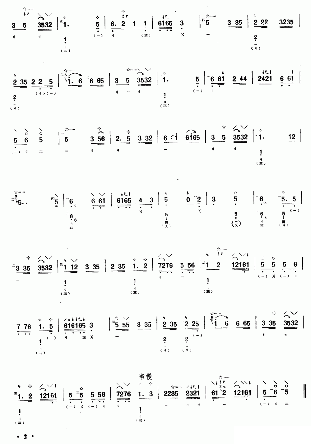 flying flowers（pipa sheet music）