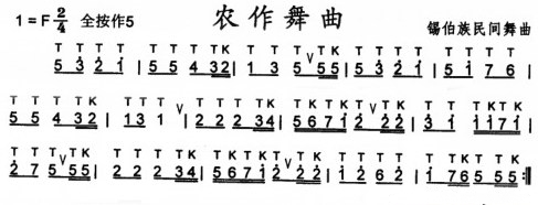 农作舞曲（笛子（竹笛）谱）