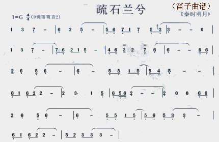 疏石兰兮（笛子（竹笛）谱）