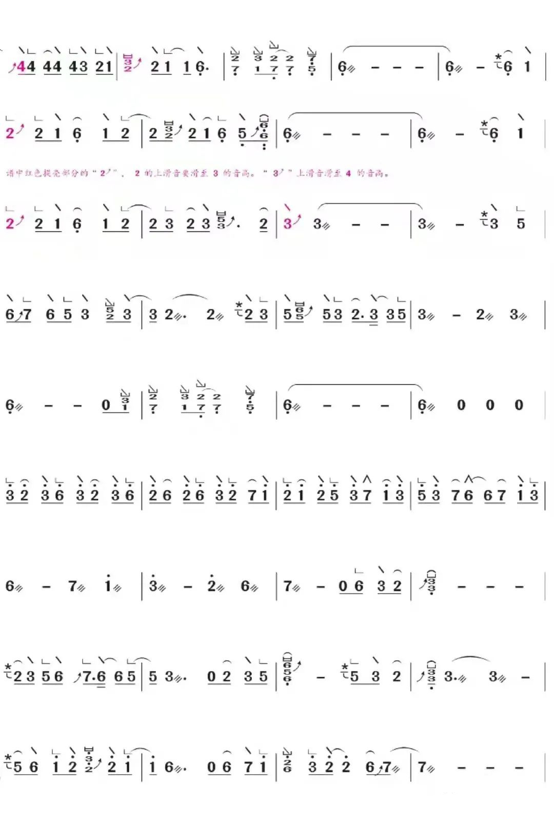 millennium（guzheng sheet music）