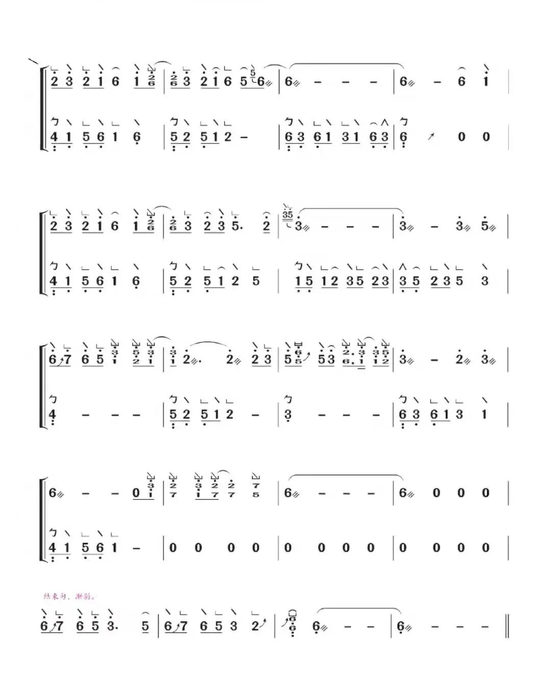 millennium（guzheng sheet music）