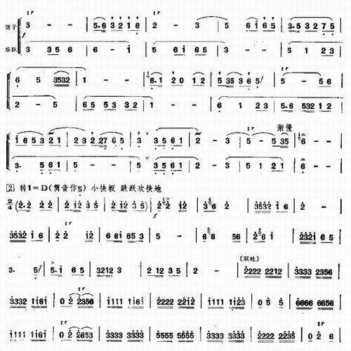 Mulberry Spring（dizi sheet music）