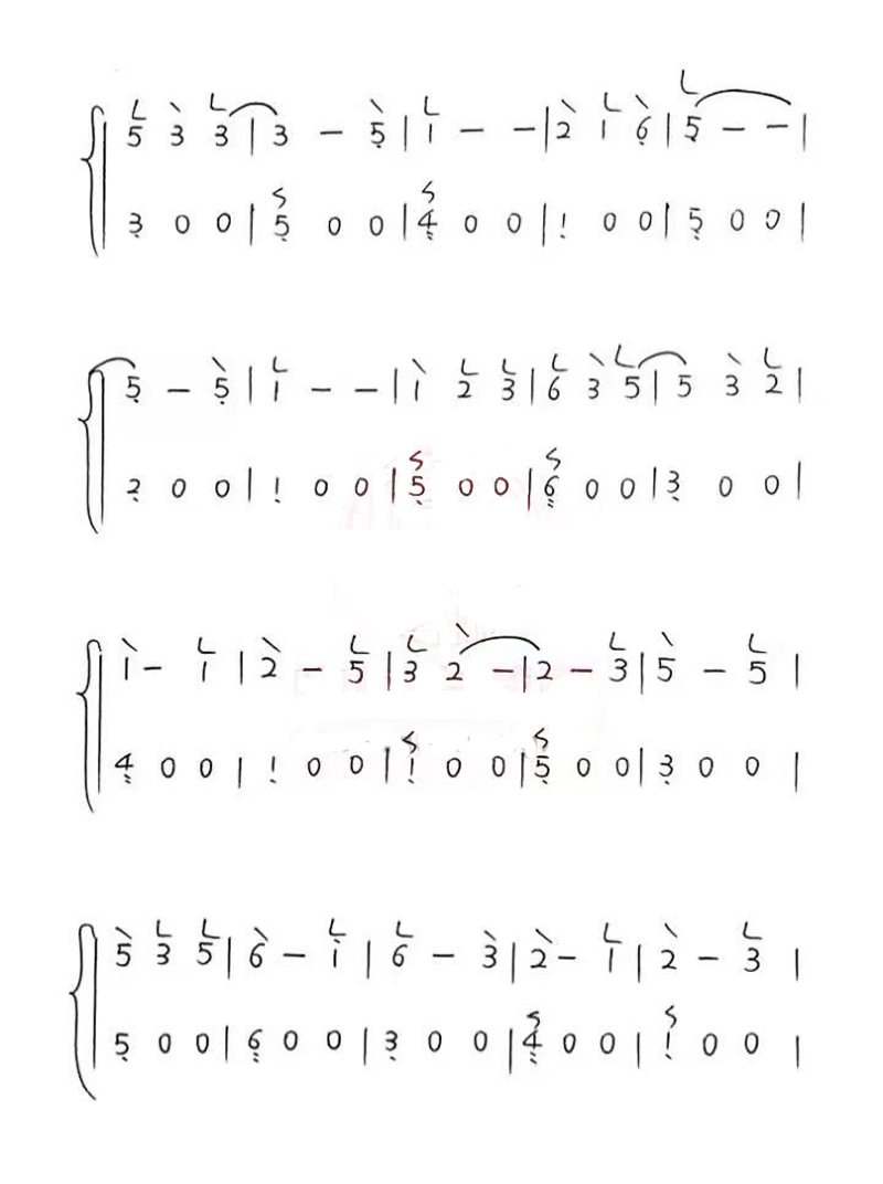 Chengdu (Guzheng)（guzheng sheet music）