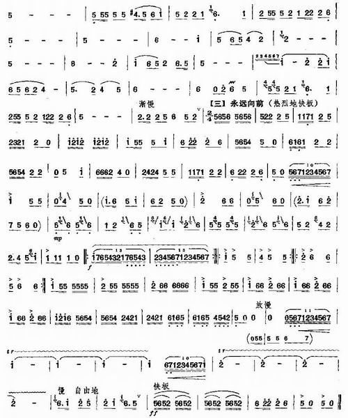 Another Harvest Year (D Key)（dizi sheet music）