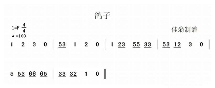 Pigeon (Shakuhachi)（chiba sheet music）