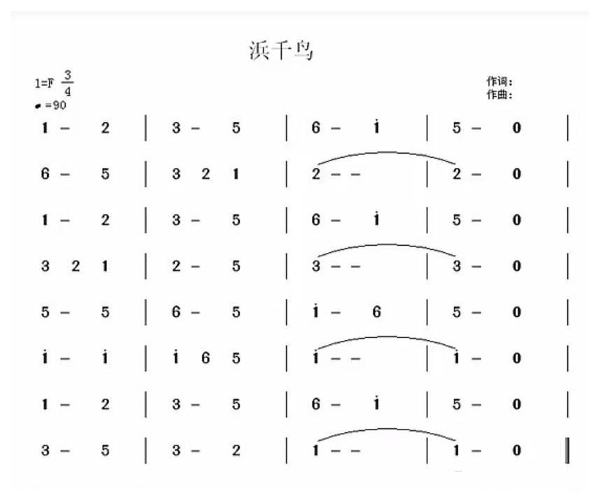 Shoreline bird Shakuhachi entry practice score Hama thousand birds