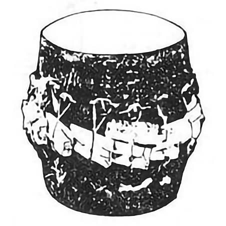 The structure of the Yao nationality monkey drum