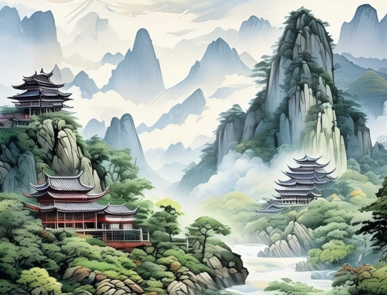 Zen mind of cloud water: Zen and natural beauty flowing in famous Guzheng songs