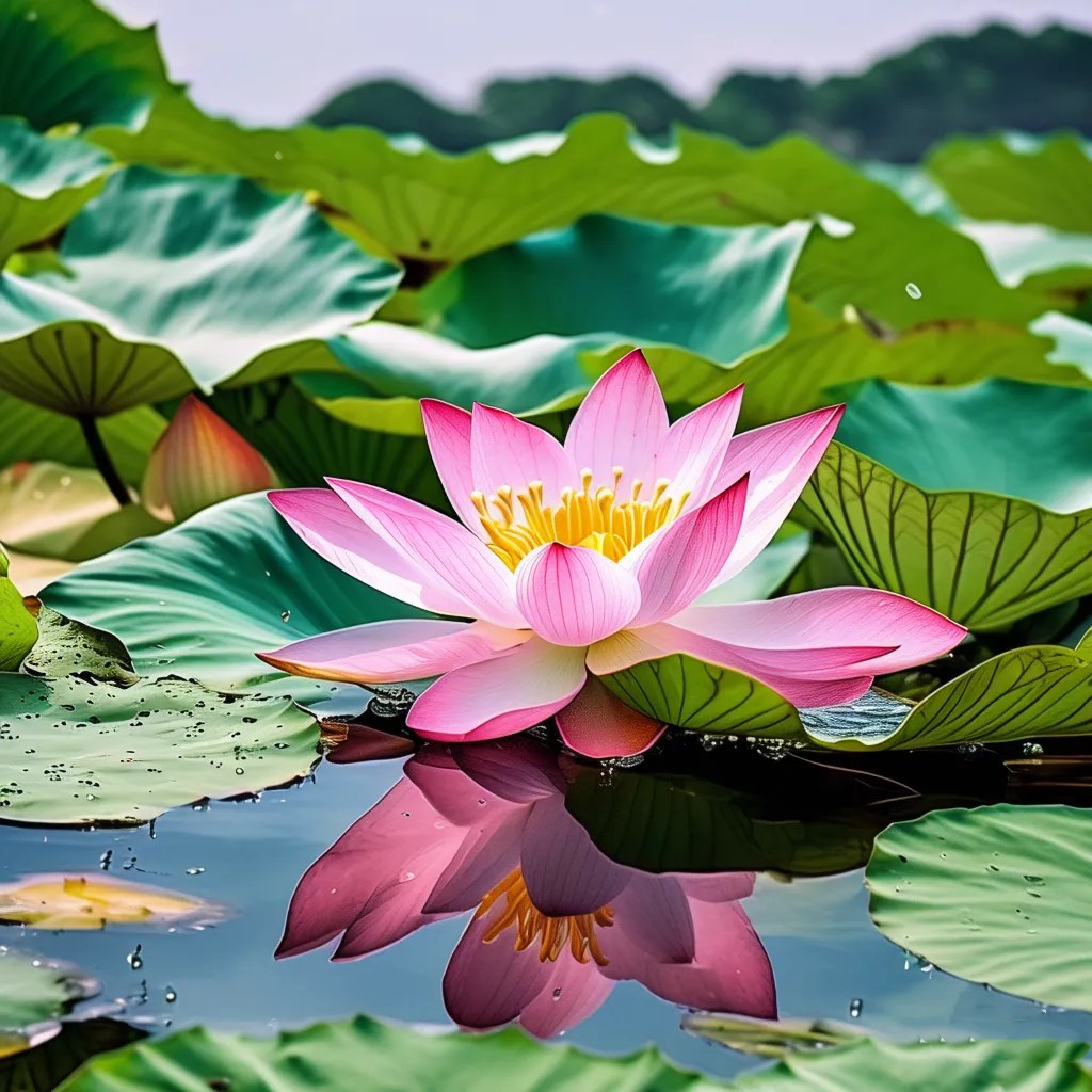 Pink Lotus: Fresh lotus dance in Guzheng art