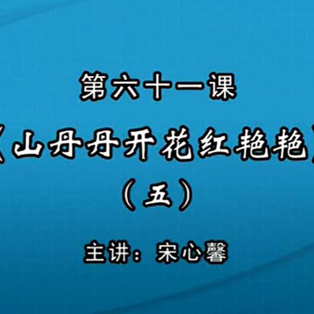 宋心馨古筝教学第六十一课：《山丹丹开花红艳艳》（五）