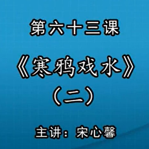 宋心馨古筝教学第六十三课：《寒鸦戏水》（二）