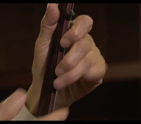 Pulling Erhu left hand finger flexibility training